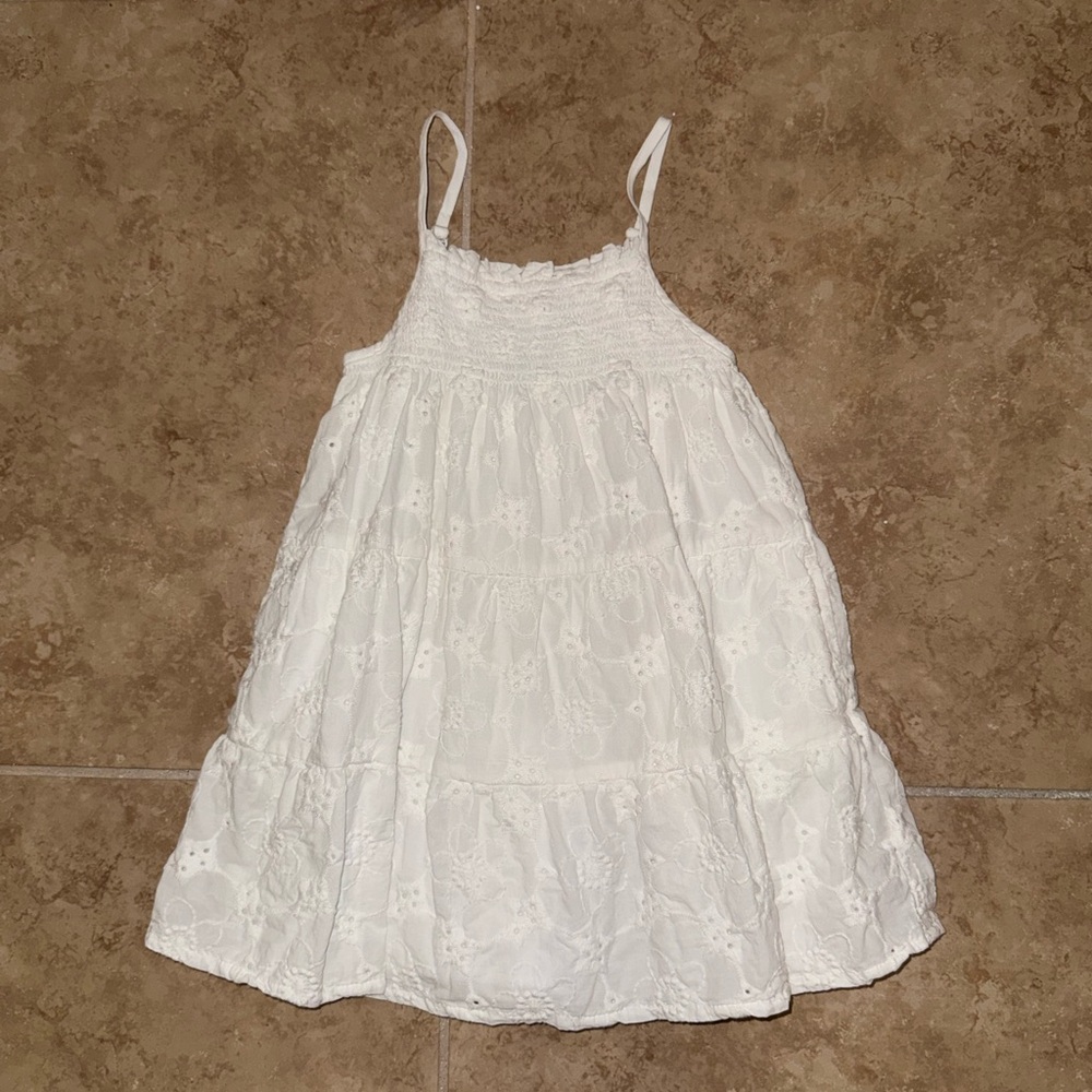 Cat & Jack White Lace Casual Kids Dress